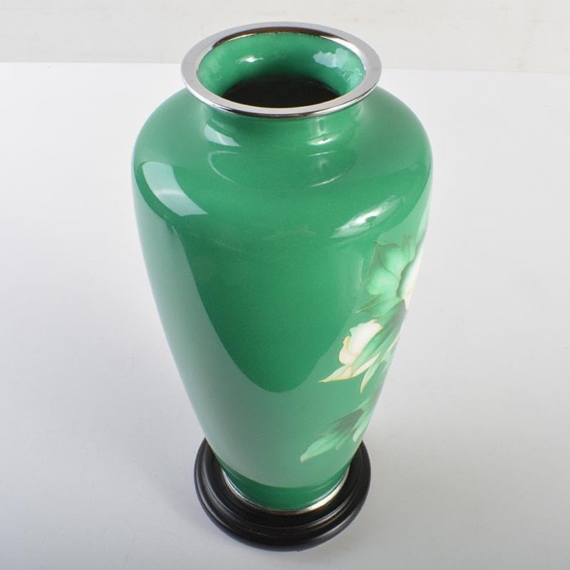 七宝焼 林七宝店 牡丹文瓶 唐木台・箱付 M R7378B Shop | The